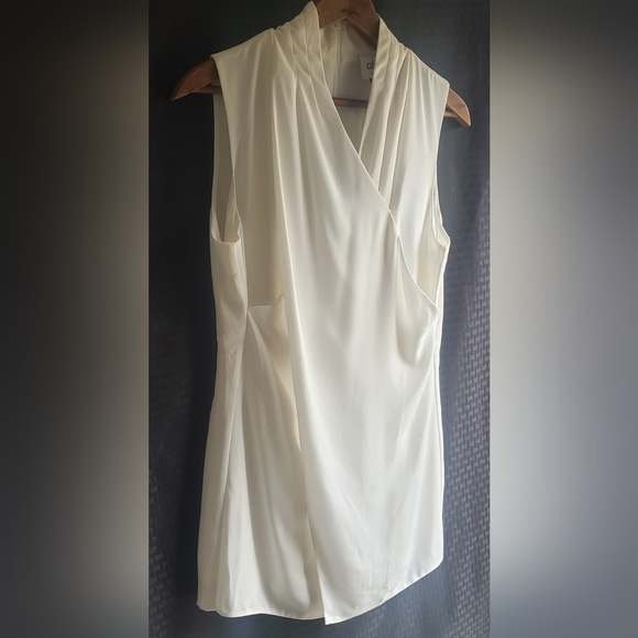 Cabi Wraparound Top Sleeveless White Size 8 - Picture 12 of 12